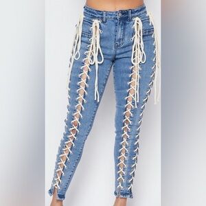 Lace Up Denim (last pair size small 🥰